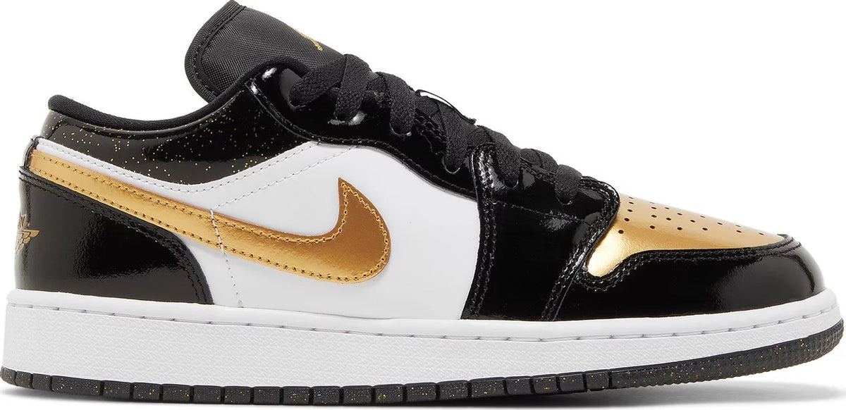 Nike Grade School Womens Air Jordan 1 Low SE Sneakers - 'Gold Toe'