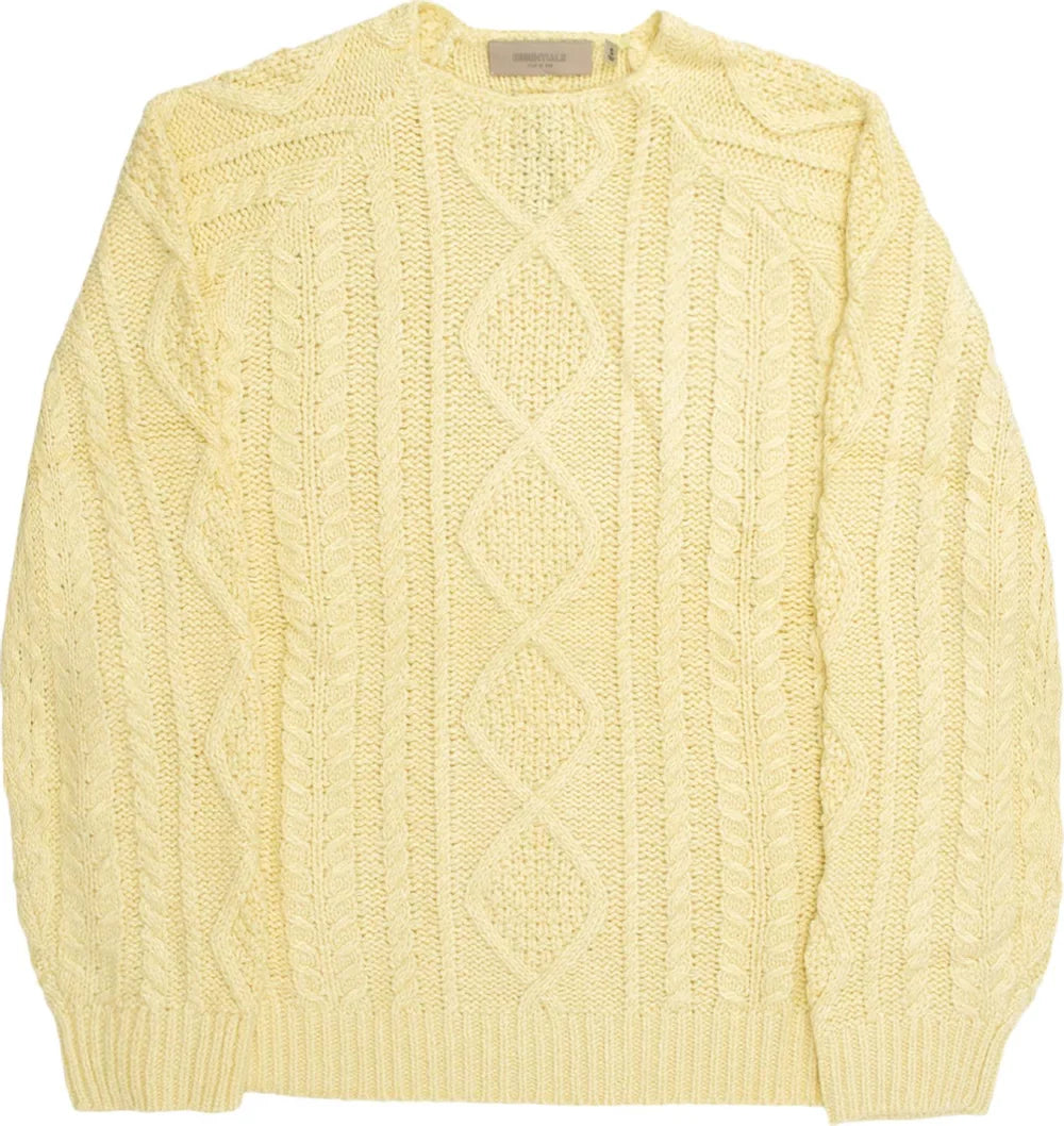 Fear of God Essentials Cable Knit 'Canary'