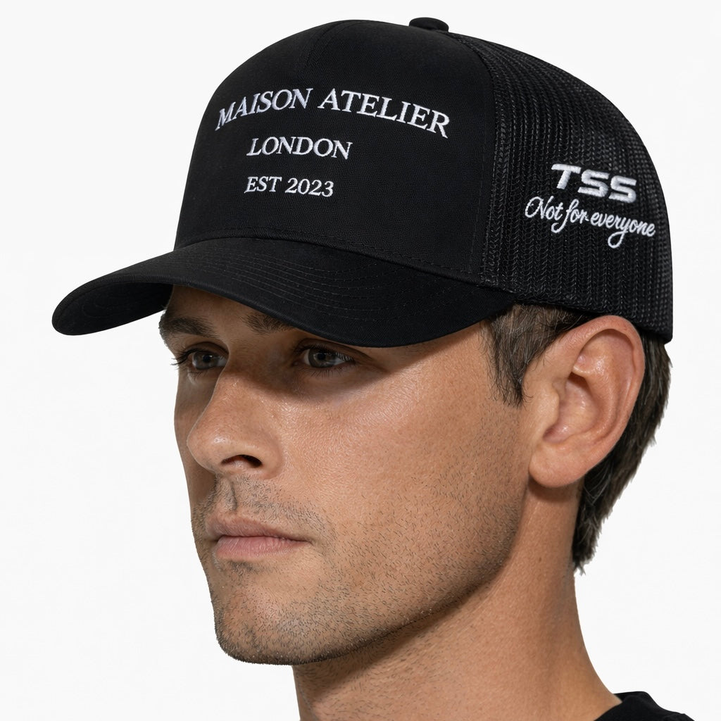 ATELIER TSS CAPS - BLACK SUEDE