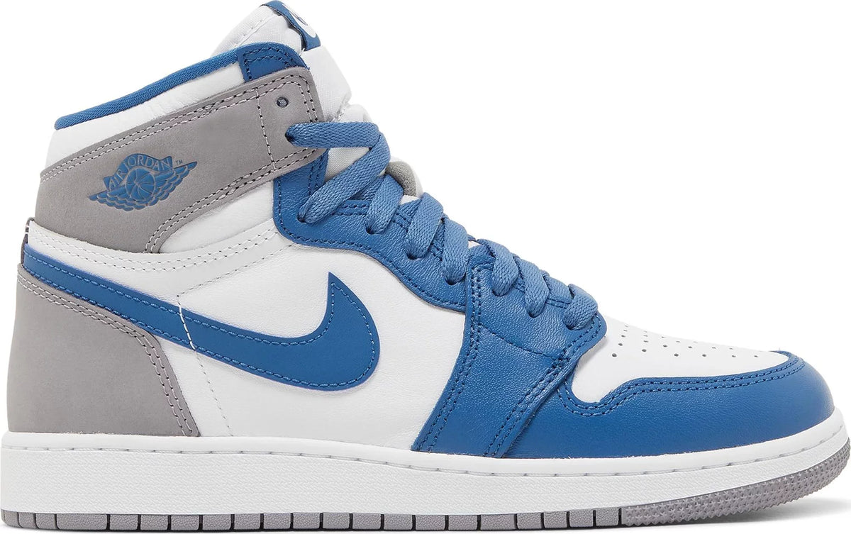 Nike Grade School Womens Air Jordan 1 Retro High OG Sneakers - 'True Blue'
