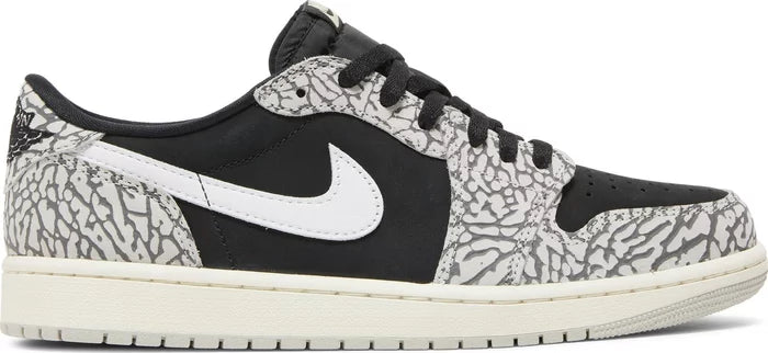 Nike Mens Air Jordan 1 Retro Low OG Sneakers - 'Black Cement'