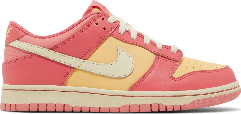 Nike Grade School Womens Dunk Low Sneakers - 'Strawberry Peach'