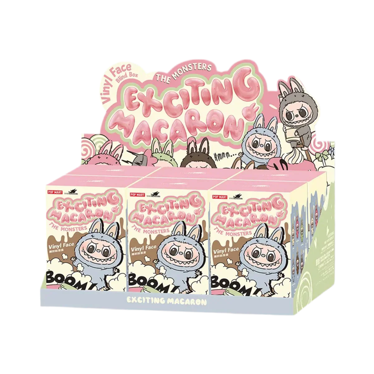 Labubu The Monsters Tasty Macarons Vinyl Face (6 Blind Boxes)