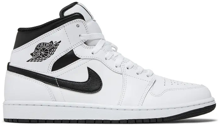 Nike Mens Air Jordan 1 Mid 'White Black'