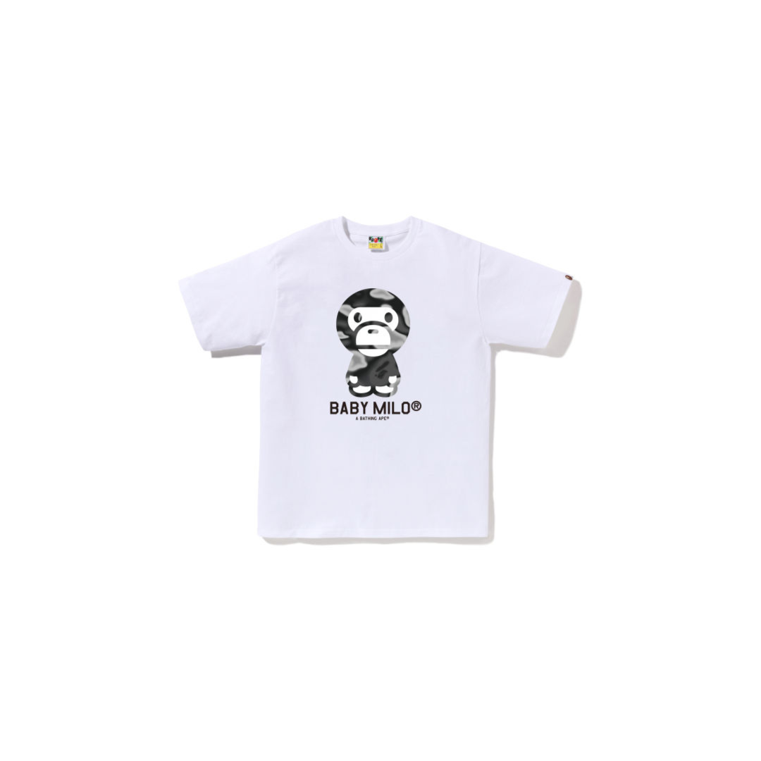 BAPE Liquid Camo Baby Milo Tee 'White / Grey'