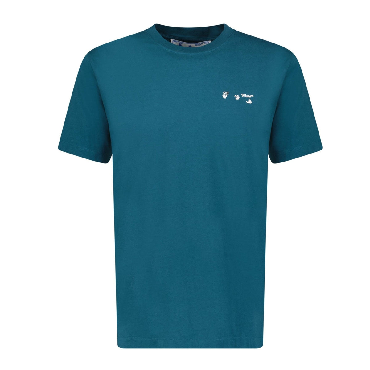 OFF-WHITE LOGO T-SHIRT NAVY OCEAN BLUE