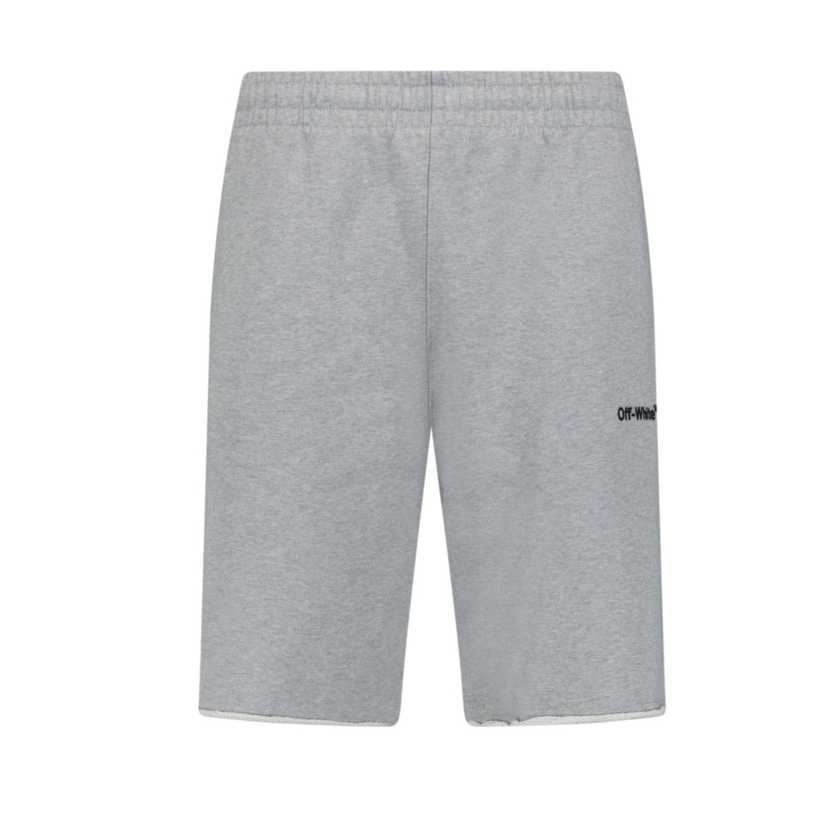 OFF-WHITE WRITING LOGO SHORTS GREY
