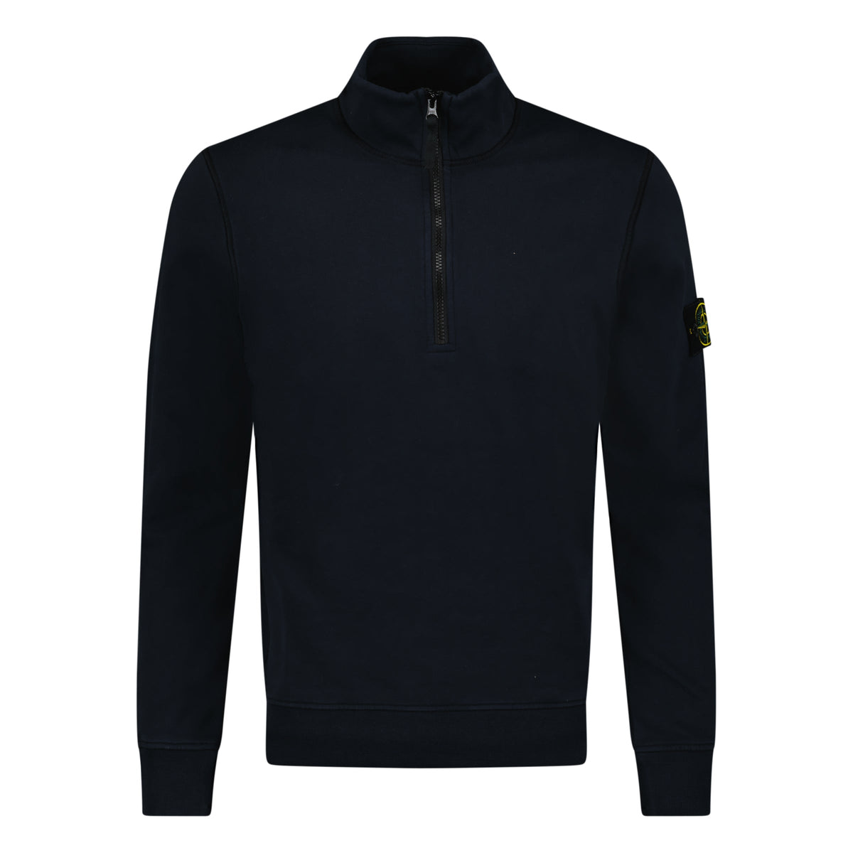 STONE ISLAND HALF ZIP UP TRACK TOP NAVY BLUE