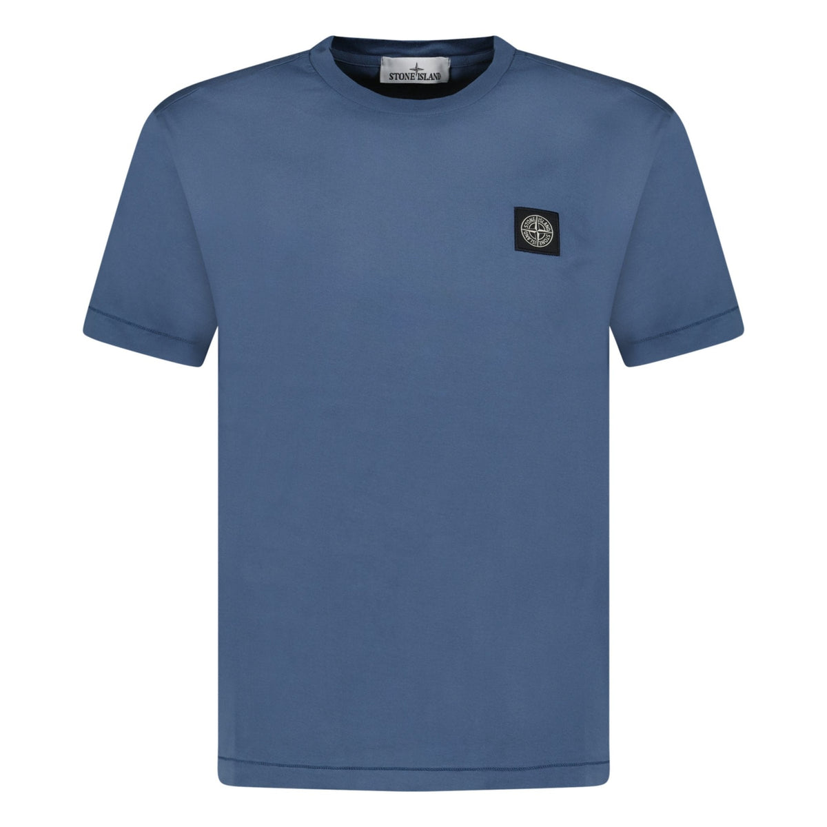 STONE ISLAND LOGO PATCH COTTON T-SHIRT DARK BLUE
