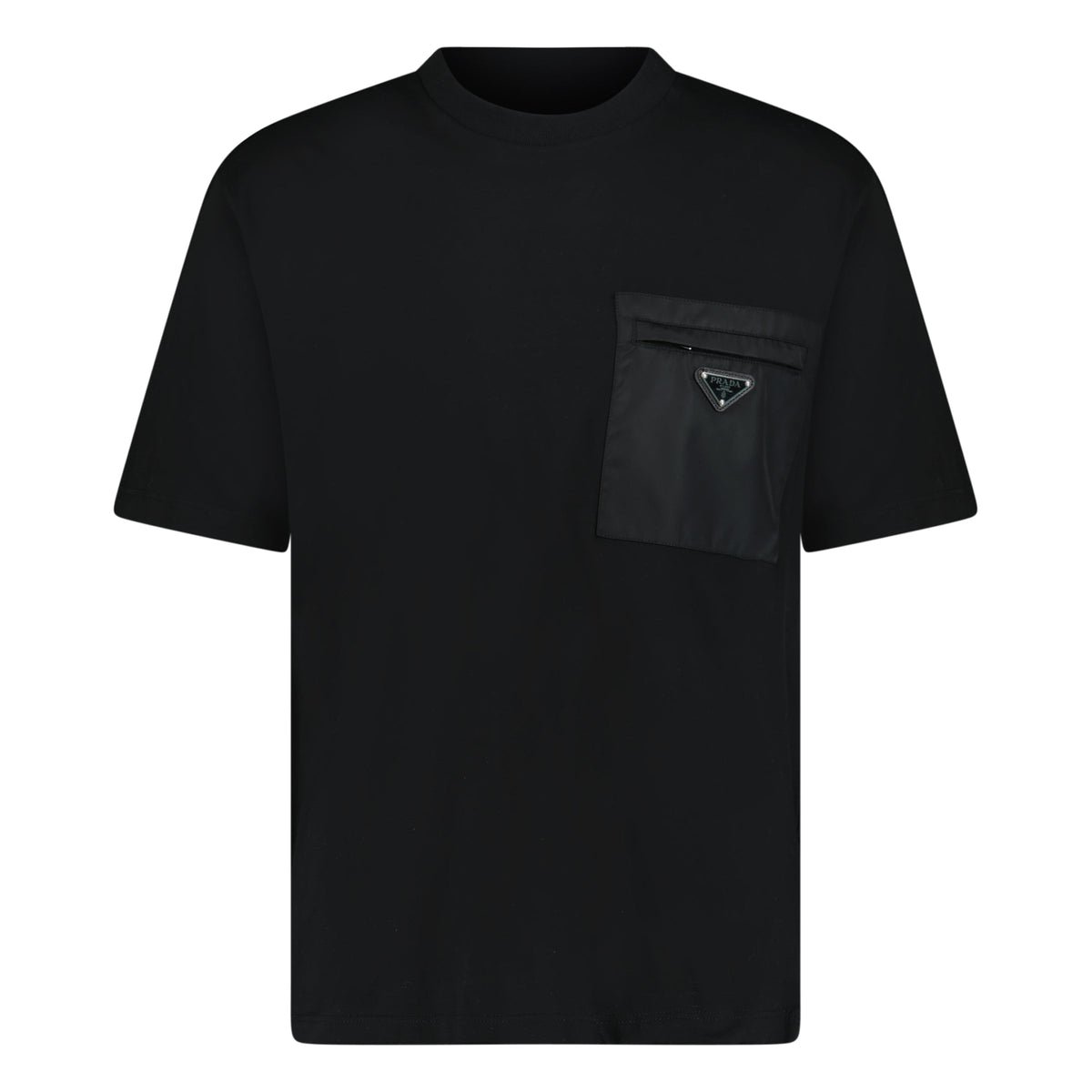 PRADA COTTON PLAQUE LOGO T-SHIRT XL