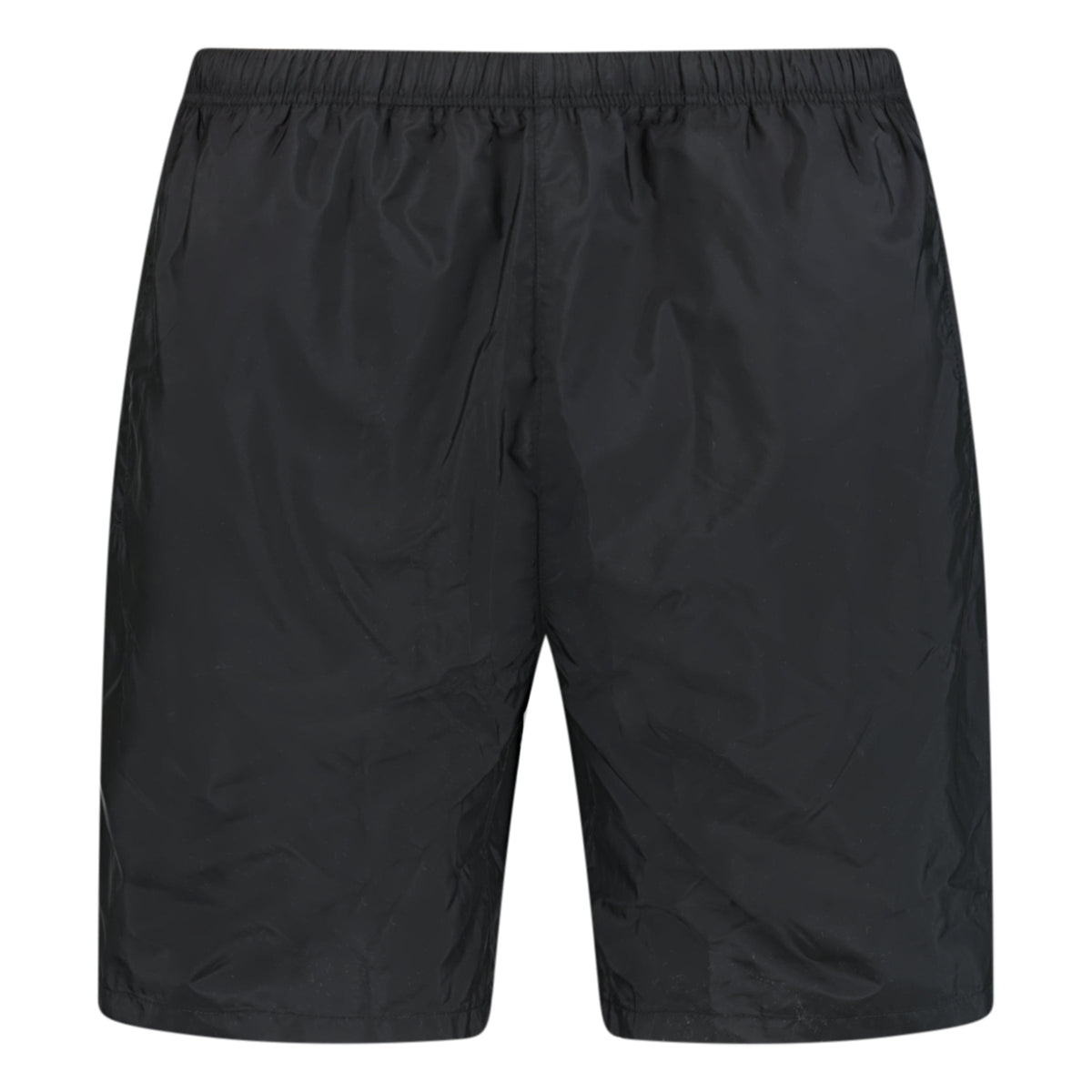 PRADA LOGO SWIM SHORTS BLACK