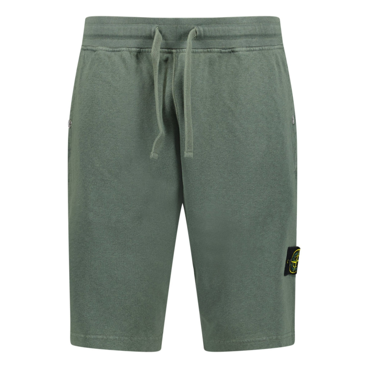 STONE ISLAND OLD TREATMENT BERMUDA SHORTS KHAKI GREEN