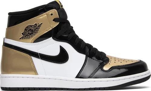 Nike Mens Air Jordan 1 Retro High OG NRG Sneakers - 'Gold Toe'