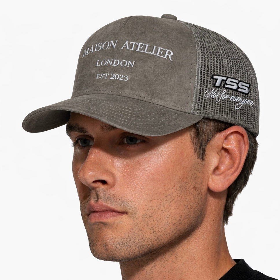 ATELIER TSS CAP - GREY SUEDE