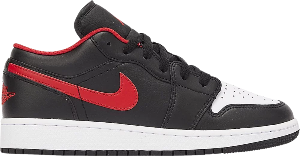 Nike Grade School Womens Air Jordan 1 Low Sneakers - 'White Toe'