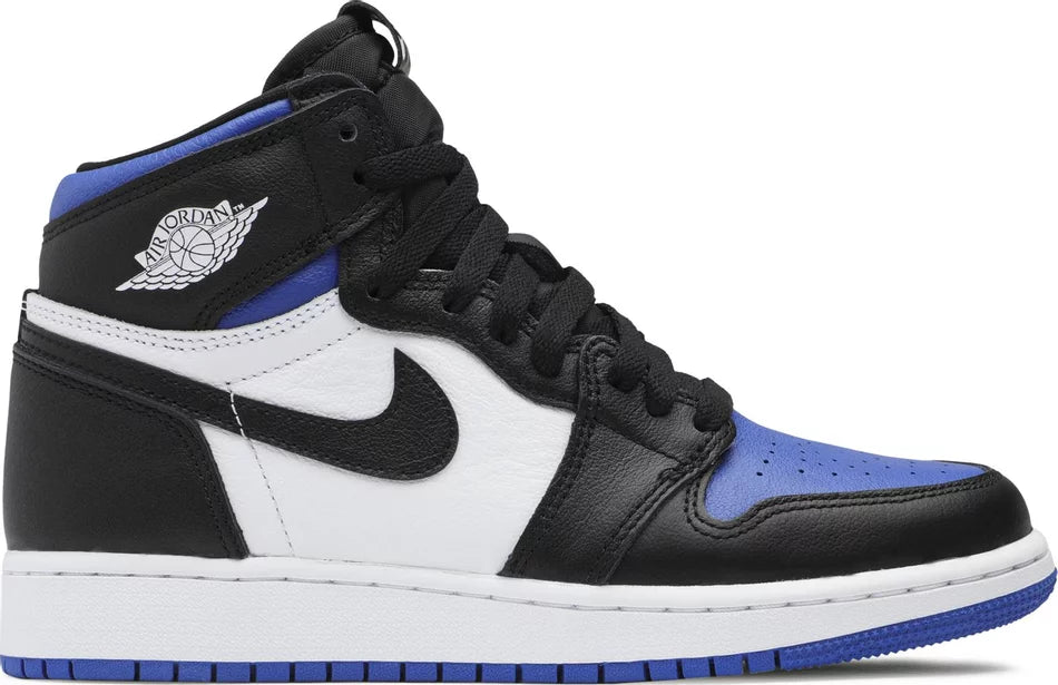 Nike Grade School Womens Air Jordan 1 Retro High OG Sneakers - 'Royal Toe'