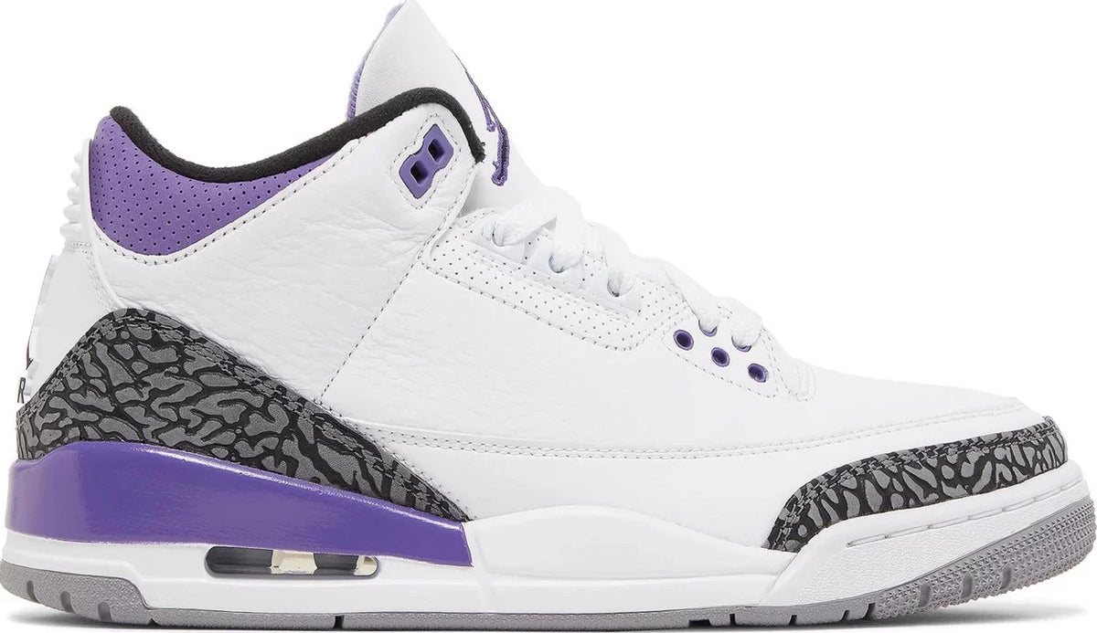 Nike Mens Air Jordan 3 Retro Sneakers - 'Dark Iris'