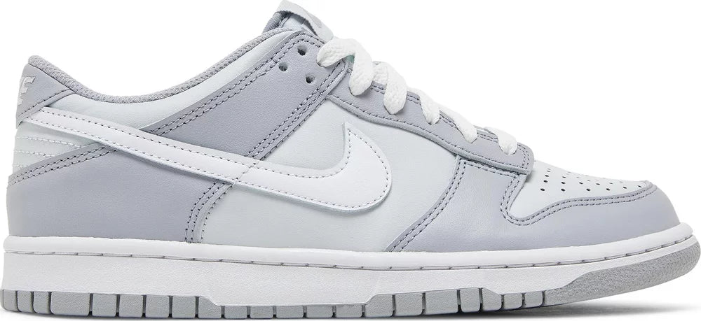 Nike Grade School Womens Dunk Low Sneakers - 'Pure Platinum Wolf Grey'