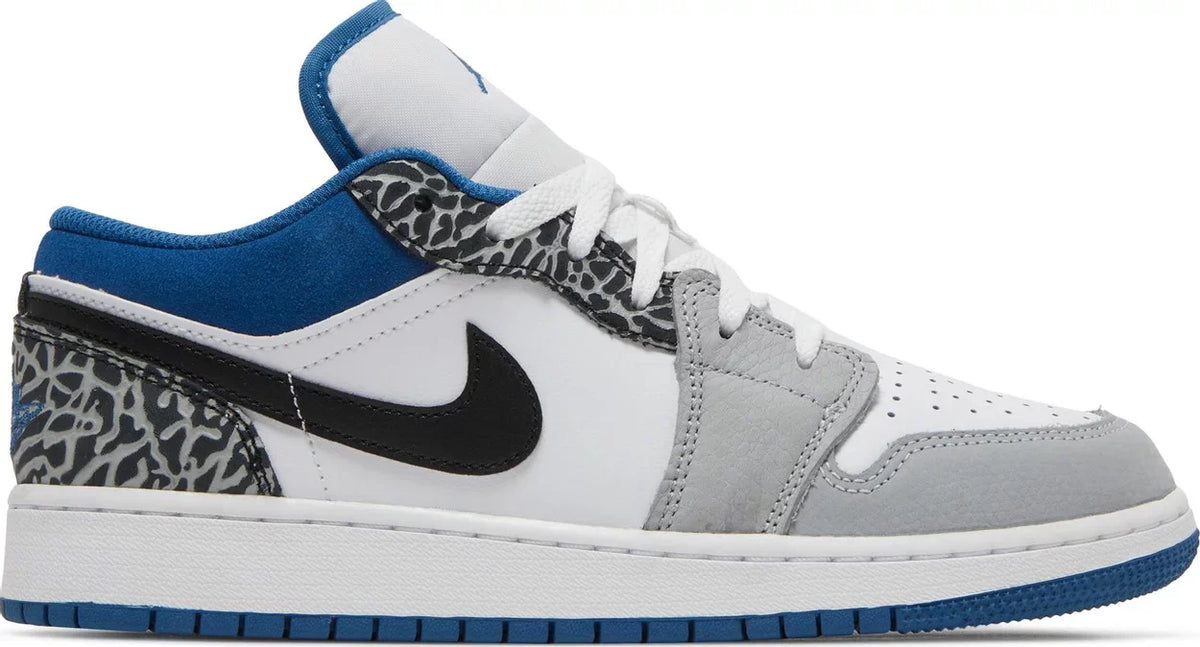 Nike Grade School Womens Air Jordan 1 Low SE Sneakers - 'True Blue'