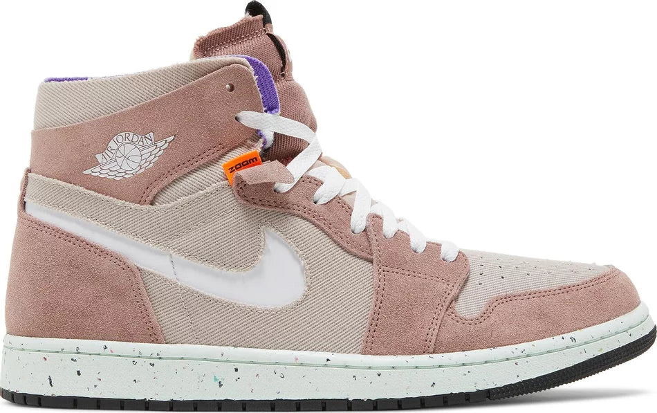 Nike Mens Air Jordan 1 High Zoom Comfort Sneakers - 'Fossil Stone'