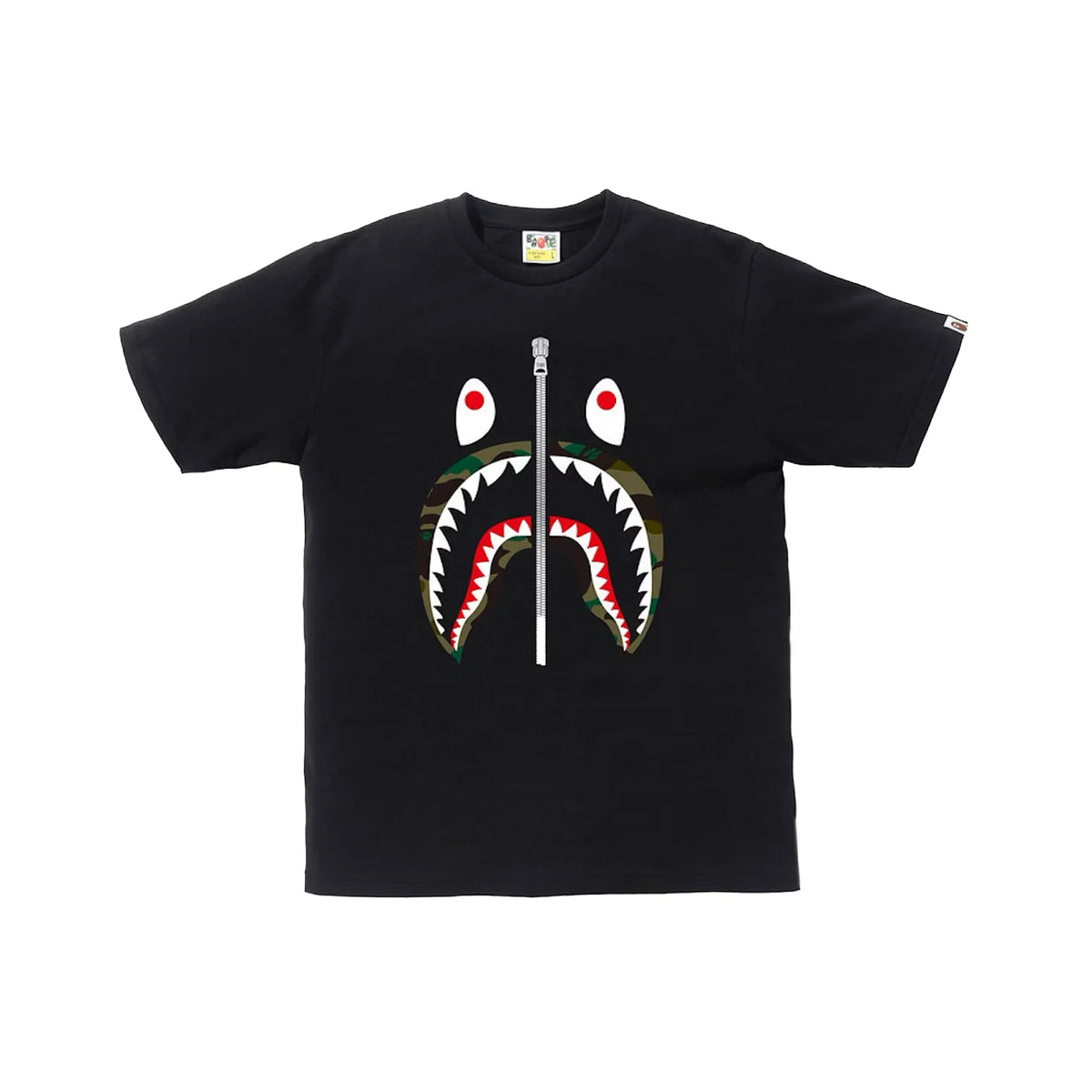 BAPE 1st Camo Shark Tee 'Black / Green'