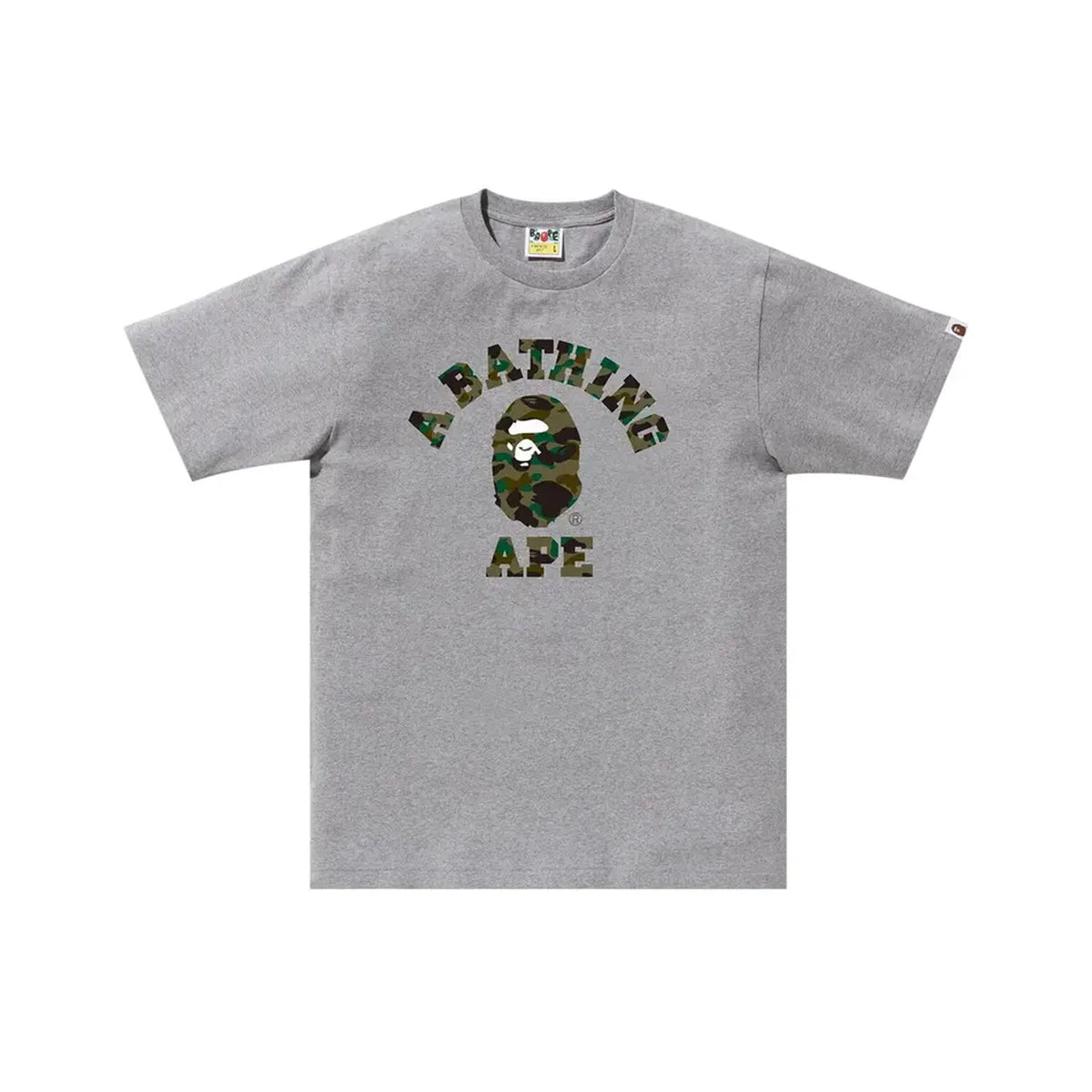 BAPE 1st Camo College Tee 'Grey / Green' (2025)