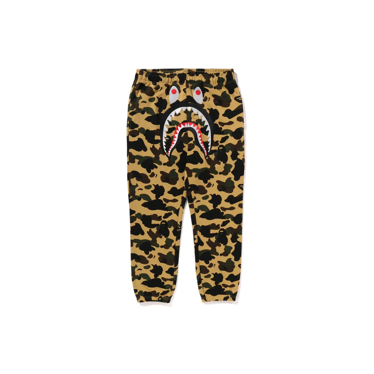 BAPE 1st Camo Shark Sweatpants 'Yellow'