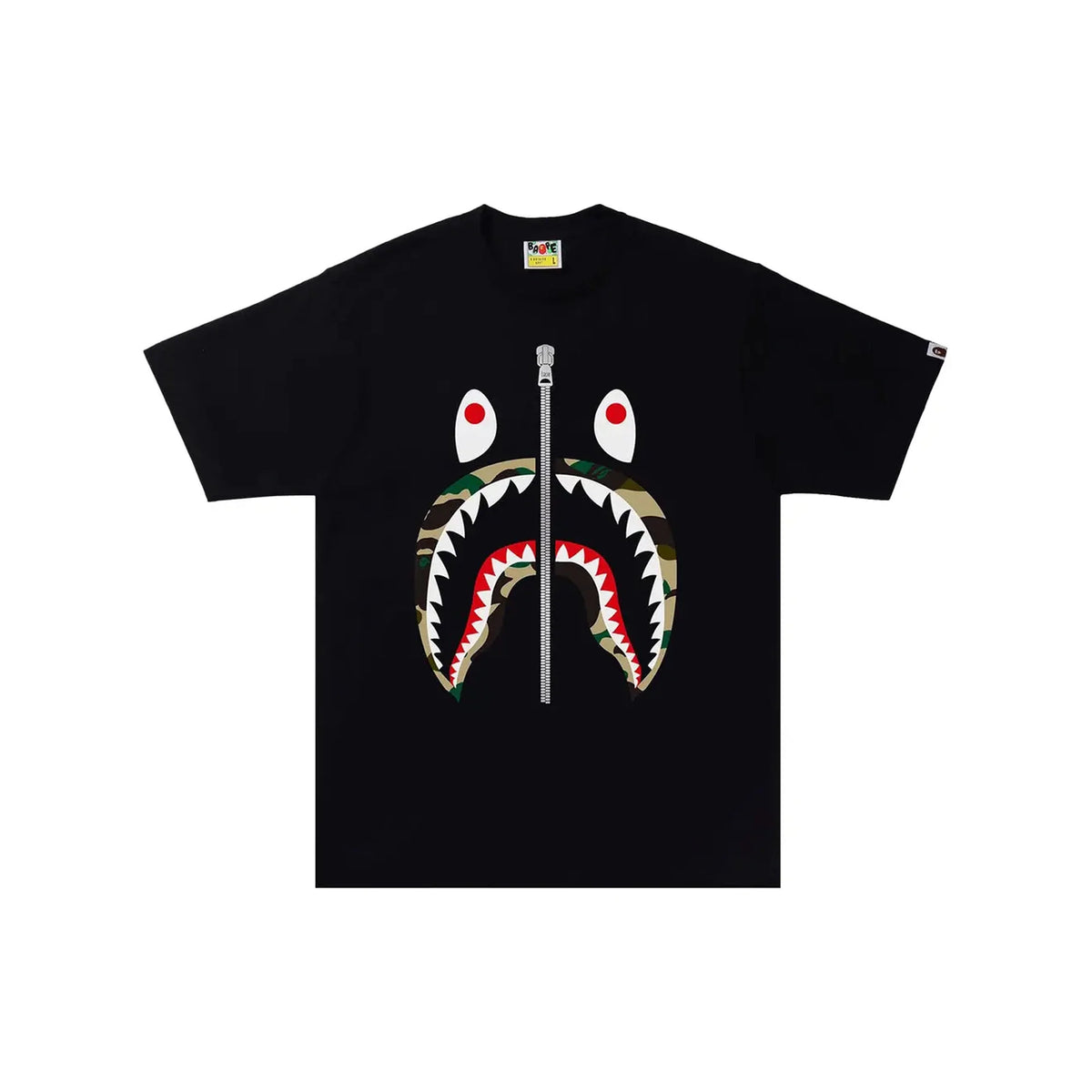 BAPE 1st Camo Shark Tee 'Black / Yellow'