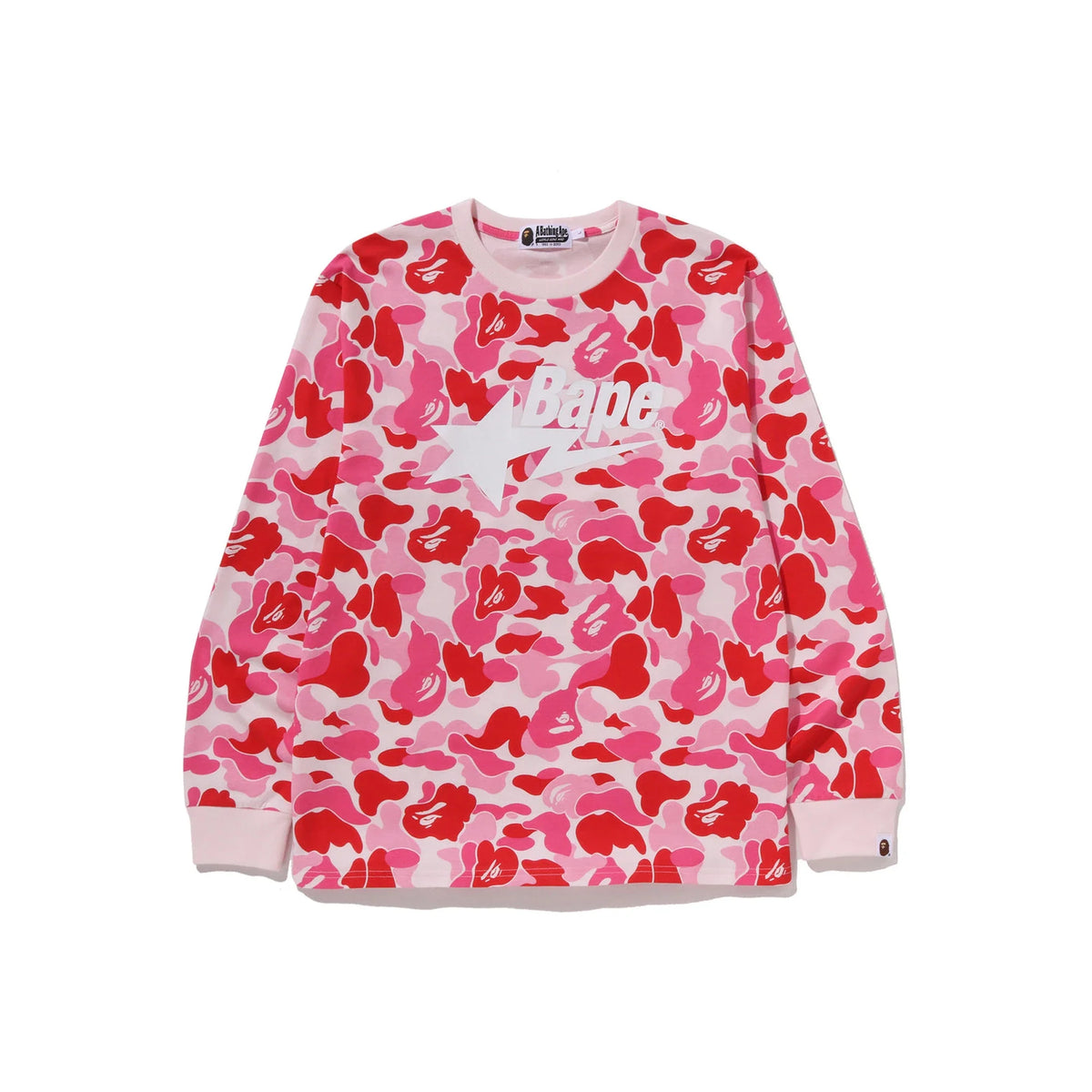 BAPE ABC Camo BAPE STA LS Tee 'Pink' (2026)