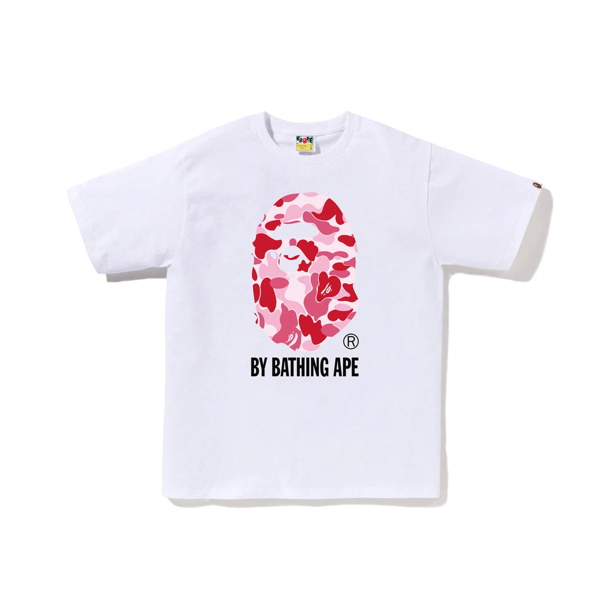 BAPE ABC Camo By Bathing Ape Tee 'White / Pink' (2026)