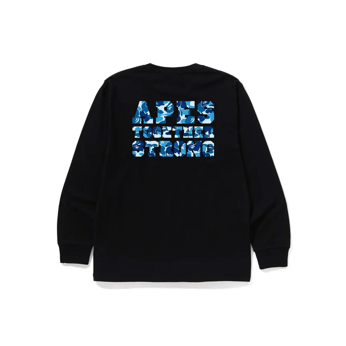 BAPE ABC Camo College ATS LS Tee 'Black / Blue' (2026)