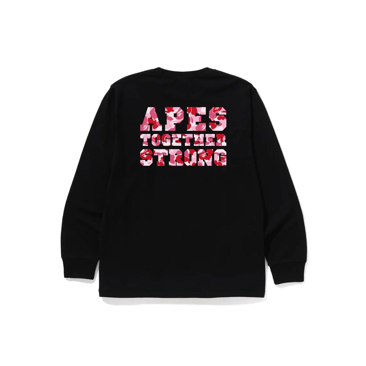 BAPE ABC Camo College ATS LS Tee 'Black / Pink' (2026)