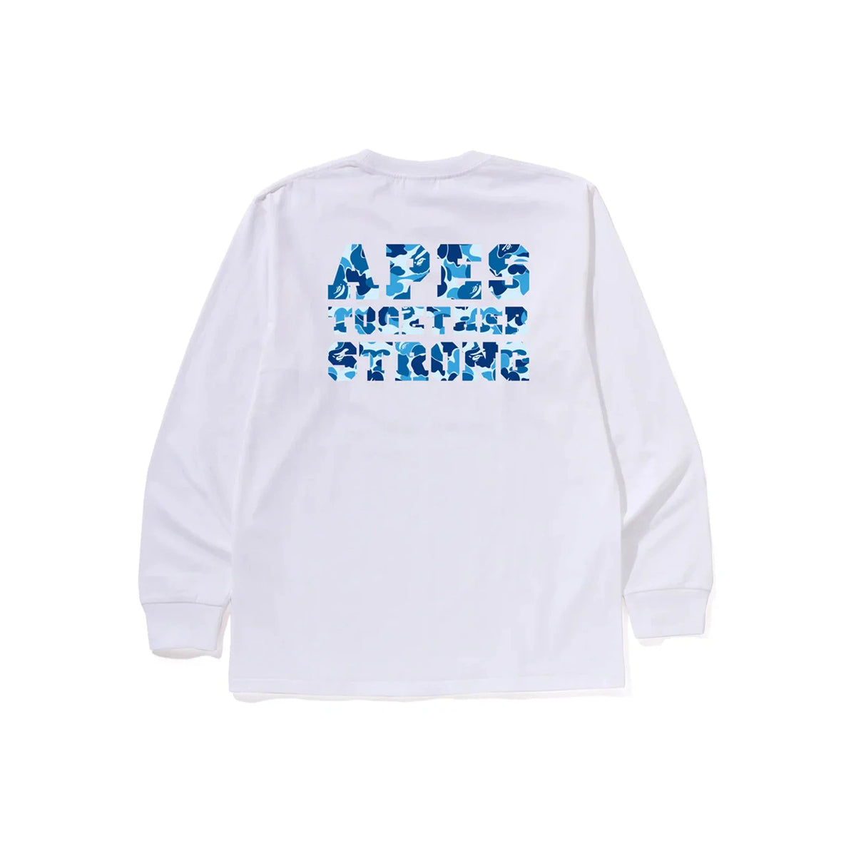 BAPE ABC Camo College ATS LS Tee 'White / Blue' (2026)