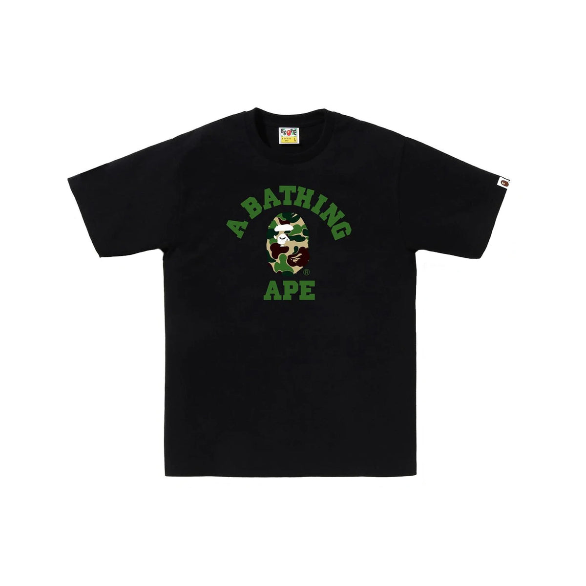 BAPE ABC Camo College Tee 'Black / Green' (2025)