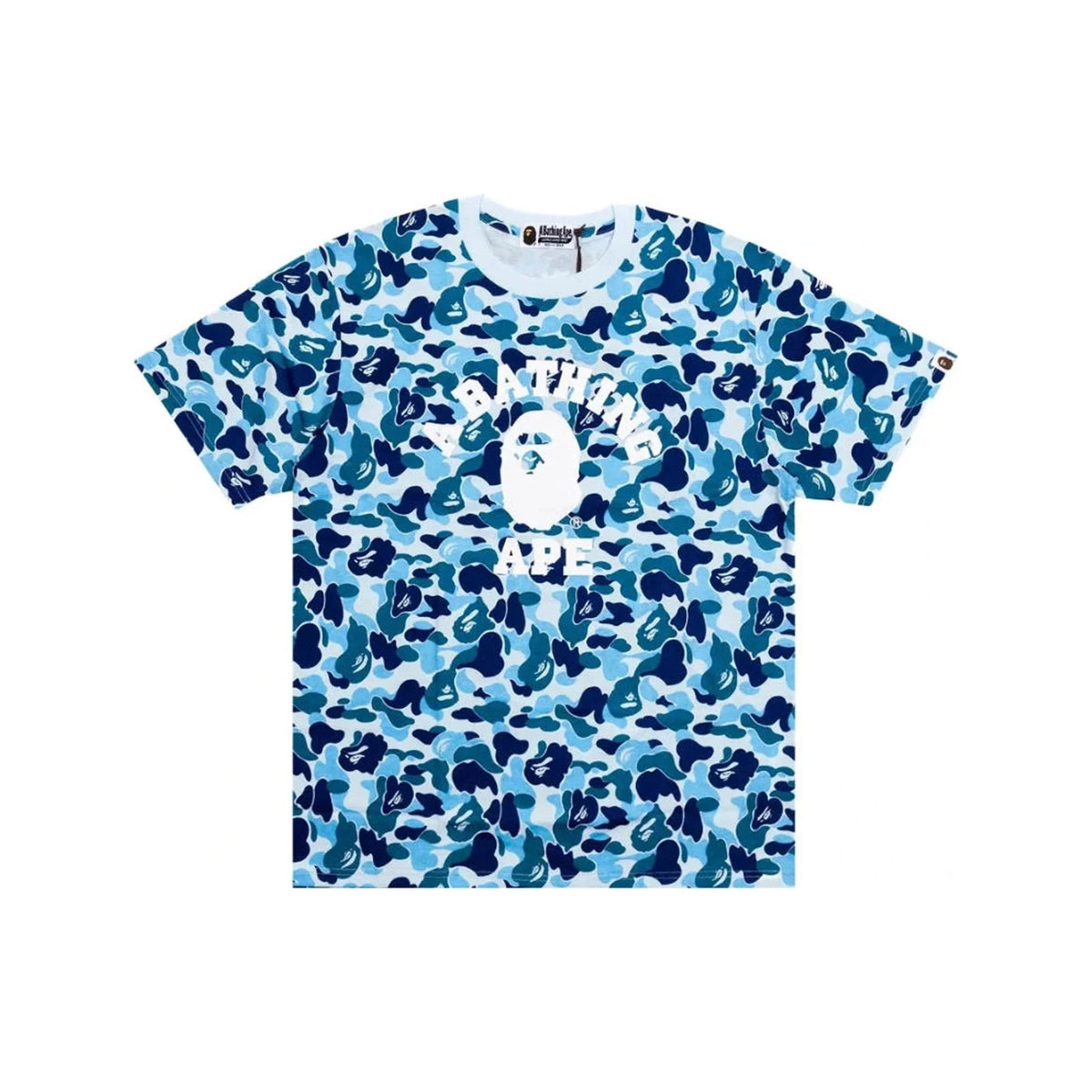BAPE ABC Camo College Tee 'Blue'