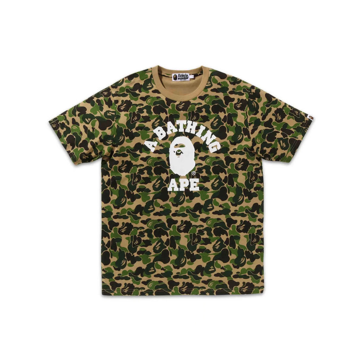 BAPE ABC Camo College Tee 'Green'