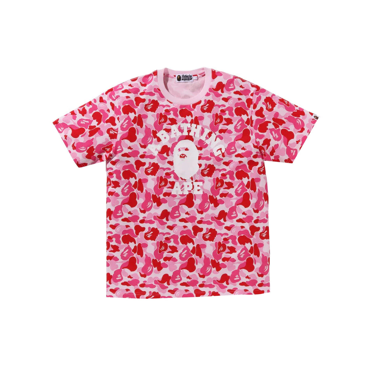 BAPE ABC Camo College Tee 'Pink'