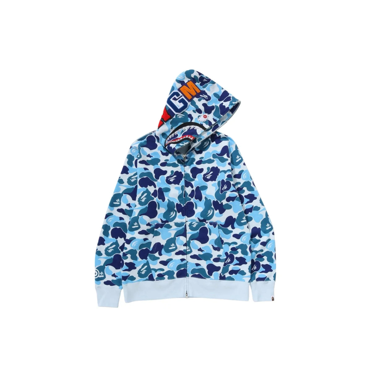 BAPE ABC Camo Crystal Stone Shark Full Zip Hoodie 'Blue' (2025)