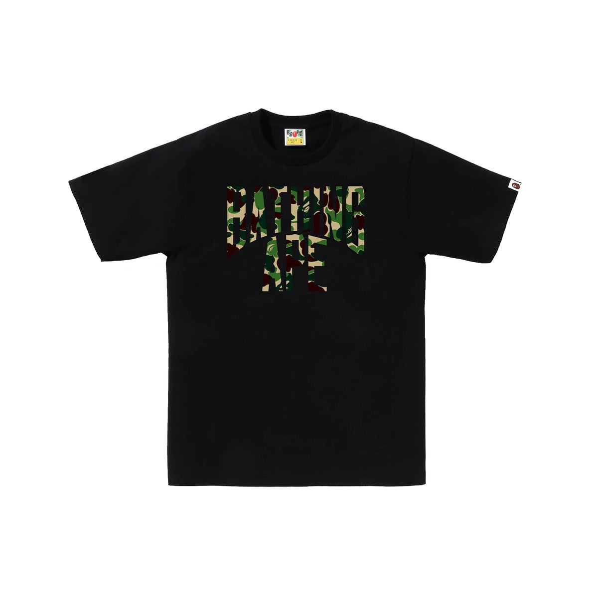 BAPE ABC Camo NYC Logo Tee 'Black / Green'