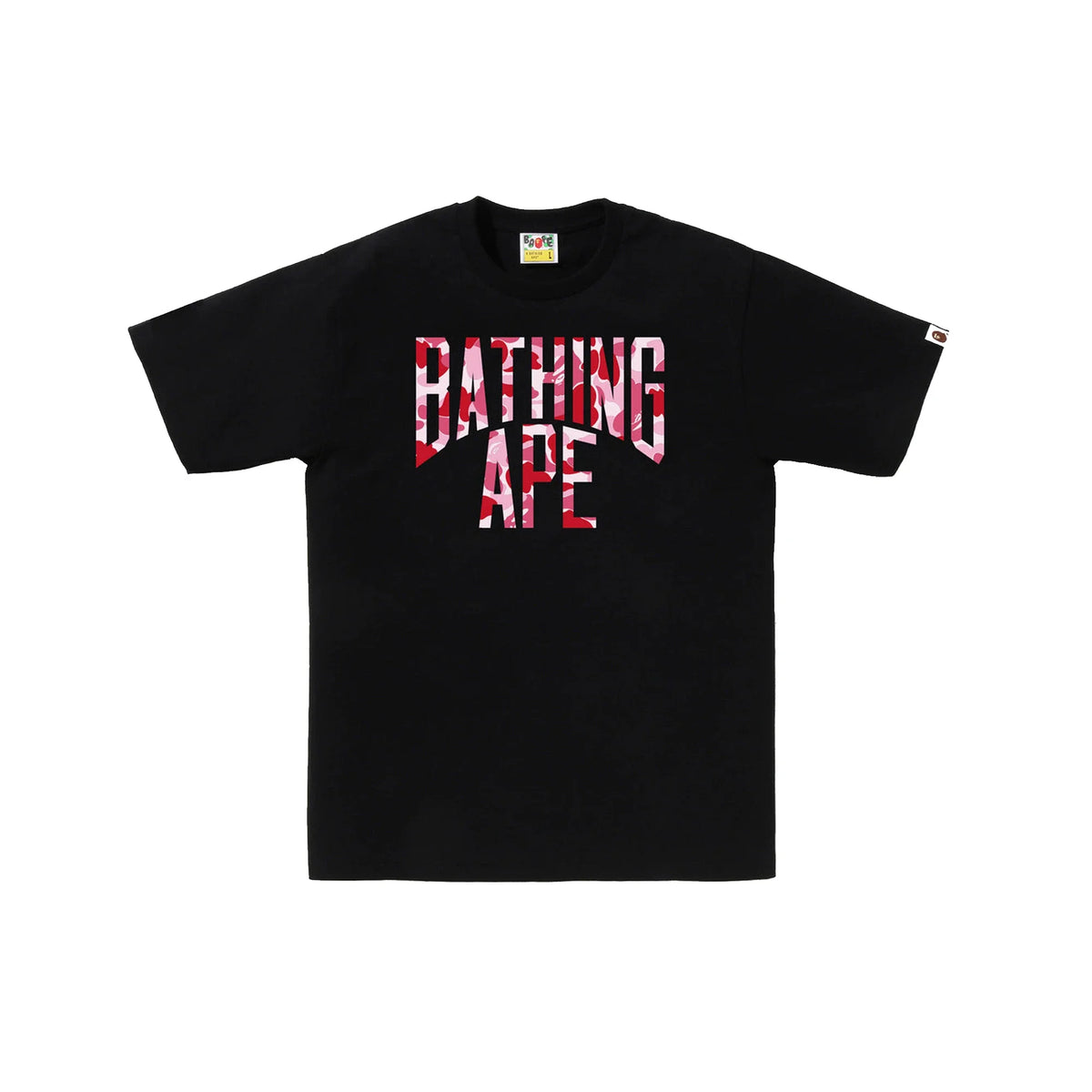 BAPE ABC Camo NYC Logo Tee 'Black / Pink'