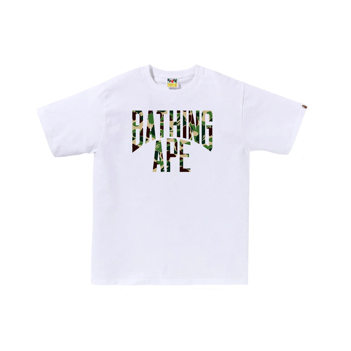 BAPE ABC Camo NYC Logo Tee 'White / Green'