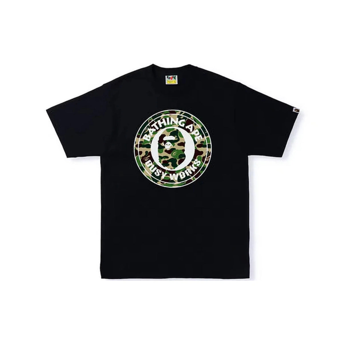 BAPE ABC Camo Single Color Busy Works Tee 'Black Green'