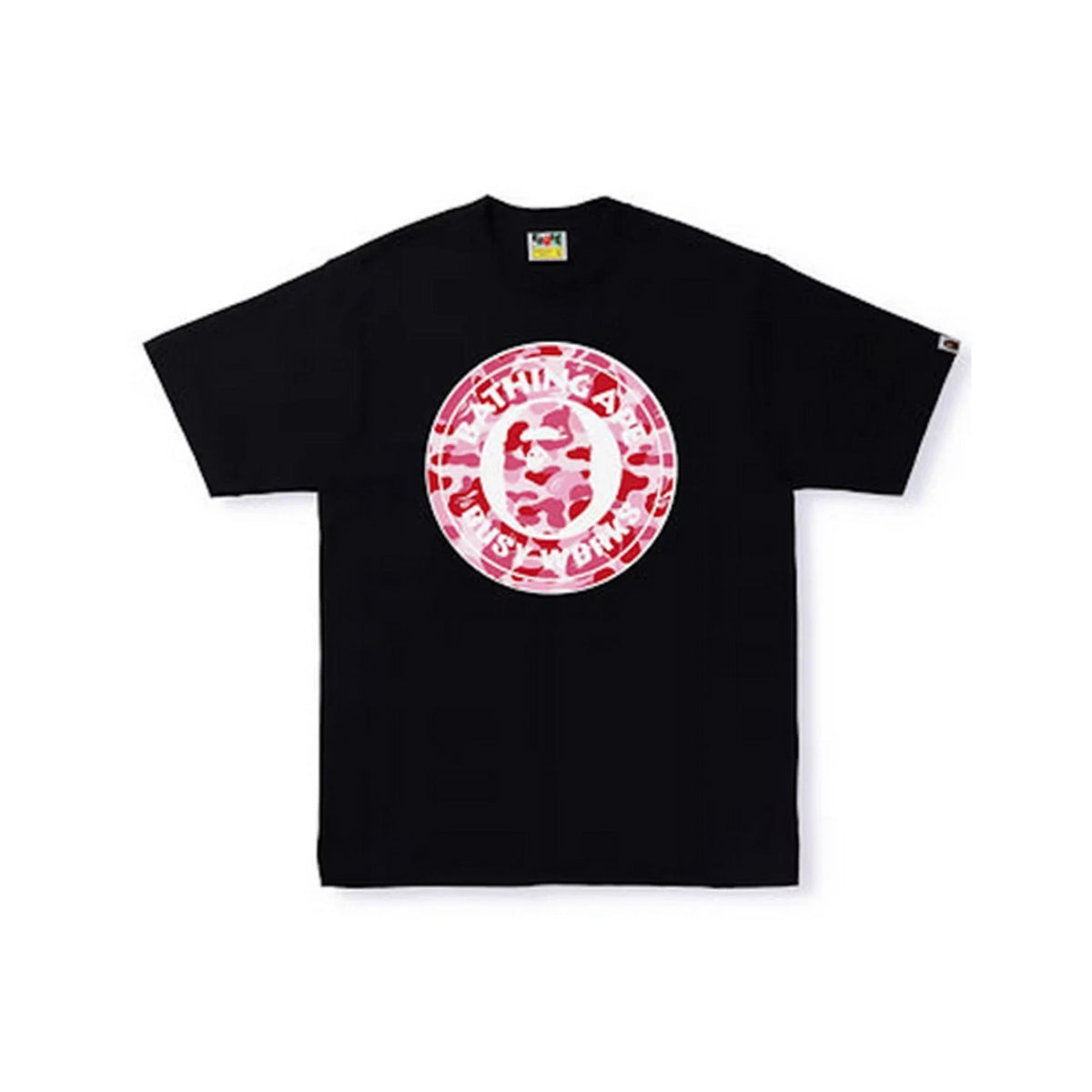 BAPE ABC Camo Single Color Busy Works Tee 'Black Pink' (2023)