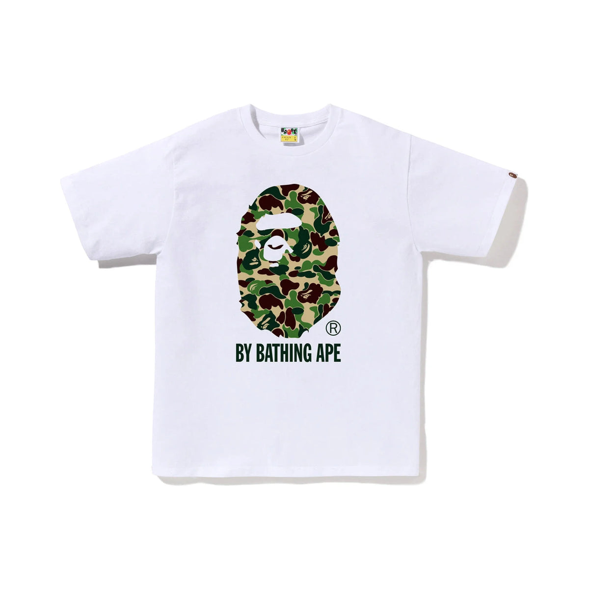 BAPE ABC Camo By Bathing Ape Tee 'White / Green'
