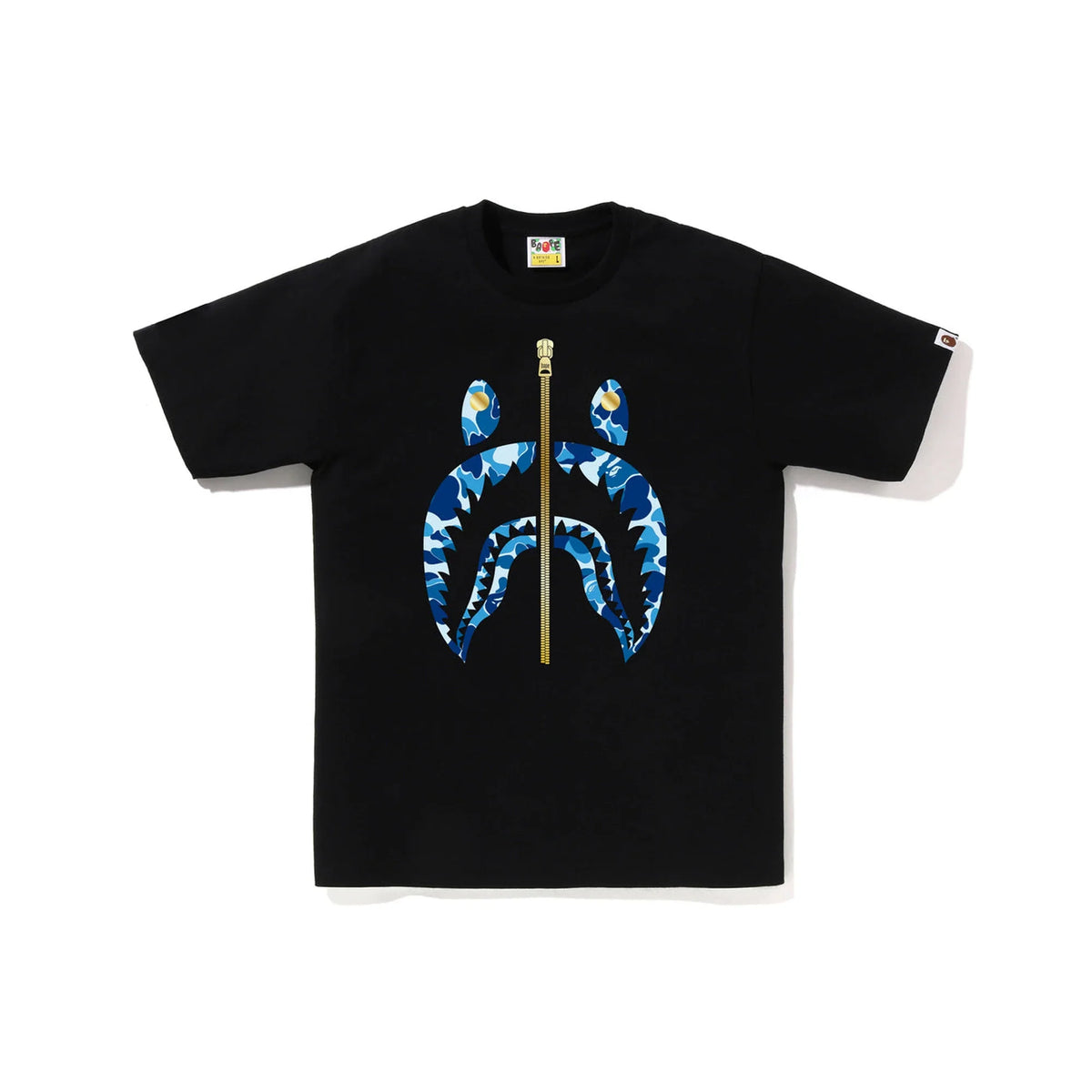 BAPE ABC Camo Shark Tee 'Black / Blue'