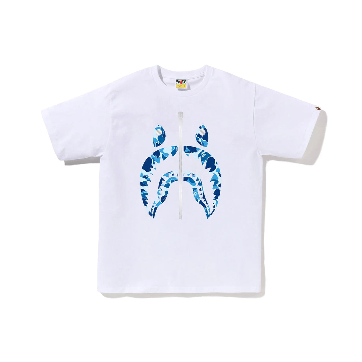 BAPE ABC Camo Shark Tee 'White / Blue'