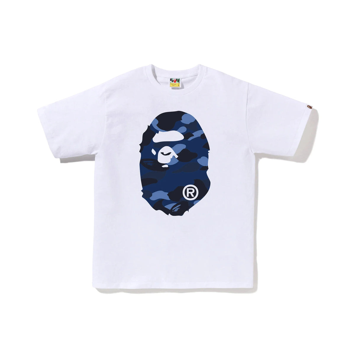 BAPE Color Camo Big Ape Head Tee 'White / Navy'