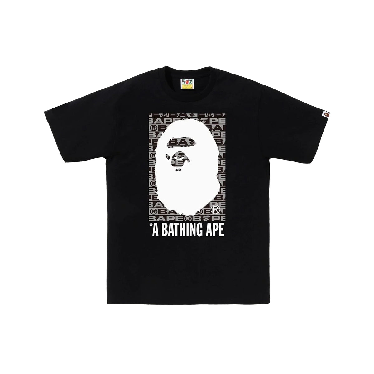 BAPE Lux Sport Pattern Box Ape Head Tee 'Black' (2025)