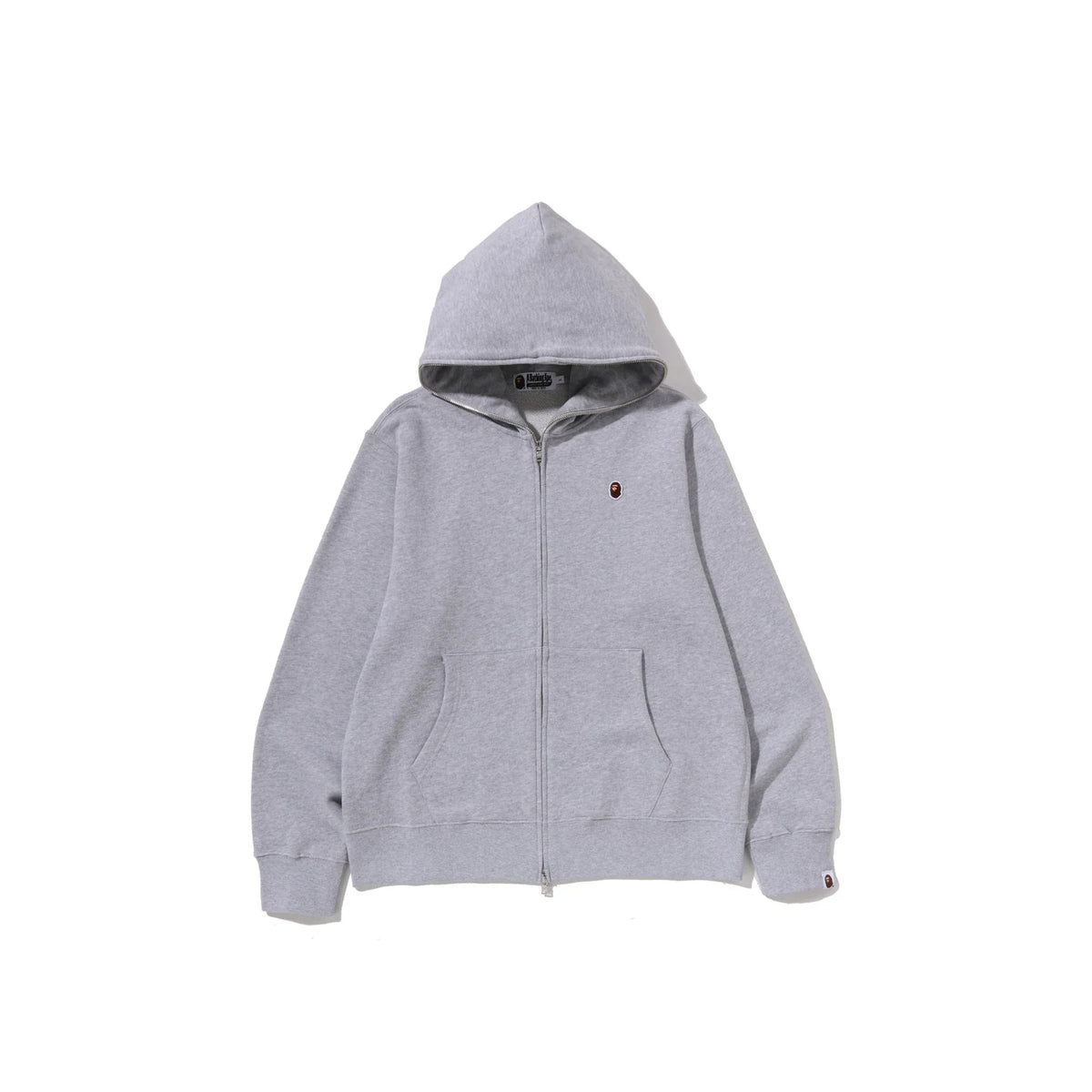 BAPE One Point Regular Fit Full Zip Hoodie 'Grey' (2026)