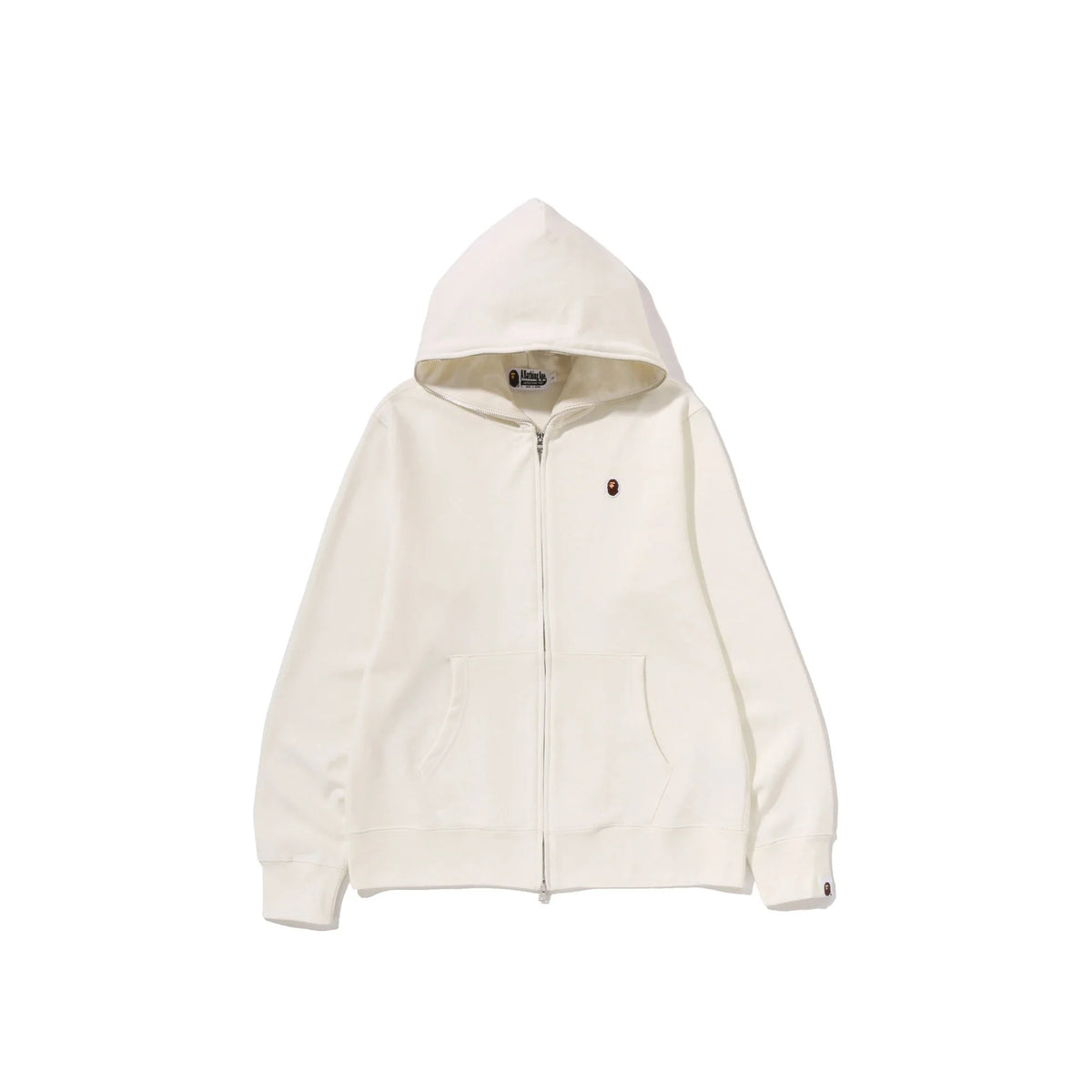 BAPE One Point Regular Fit Full Zip Hoodie 'Ivory' (2026)